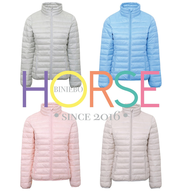 Steppjacke PASTEL - HORSE RAINBOW - Biniebo