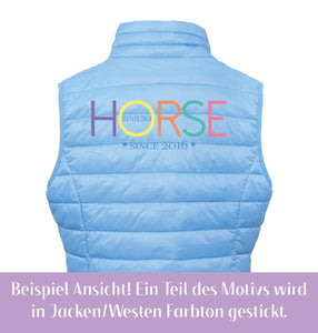 Steppjacke PASTEL - HORSE RAINBOW - Biniebo